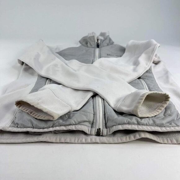 Marmot Ladies Off White Variant Polartec jacket Size S Insulated Layer Thermal - Picture 8 of 11